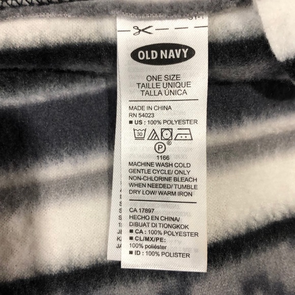 Old Navy fleece blue and gray infinity scarf - Picture 4 of 6